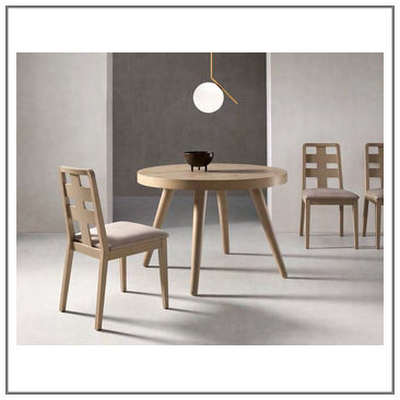 Mesa salón comedor redonda extensible