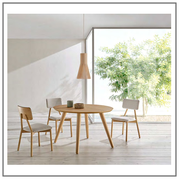 Mesa de salón comedor redonda fija