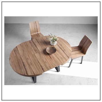 Mesa salón comedor redonda extensible