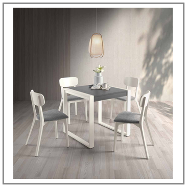 Mesa salón rectangular y cuadrada extendible