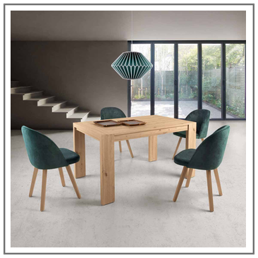 Mesa salón comedor rectangular extensible