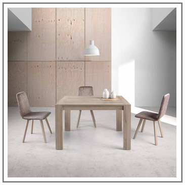 Mesa salón comedor rectangular o cuadrada extensible