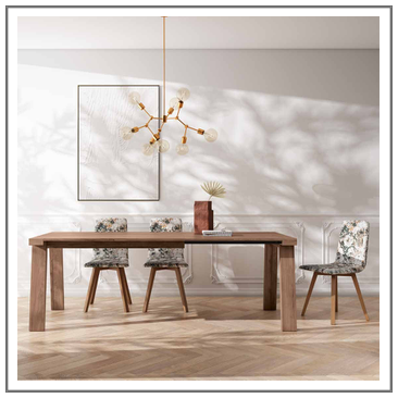 Mesa salón comedor rectangular extensible
