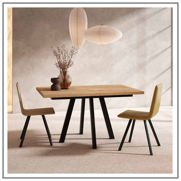 Mesa salón comedor rectangular extensible