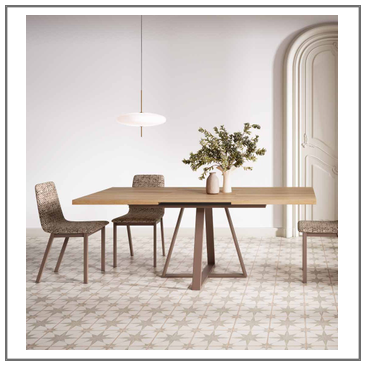 Mesa salón comedor rectangular extensible